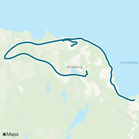AtB Storsand / Smiskaret - Hommelvik map