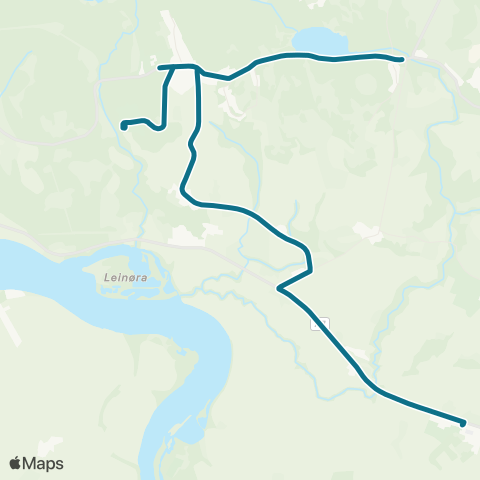 AtB Lauglo / Fjøsvollan - Leinum - Nyp map