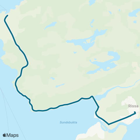 AtB Trondheim - Stadsbygd - Rissa map