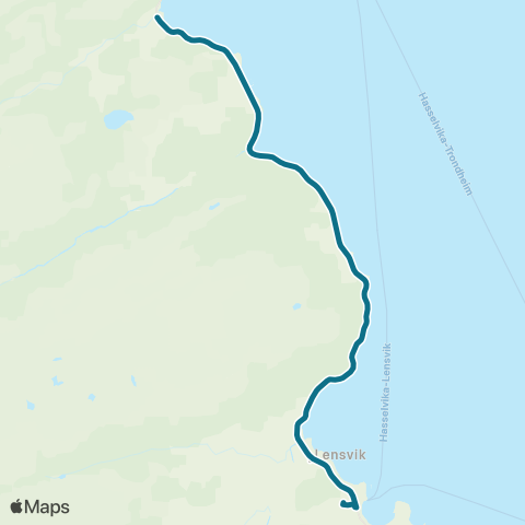 AtB Orkanger - Lensvik - Valset map