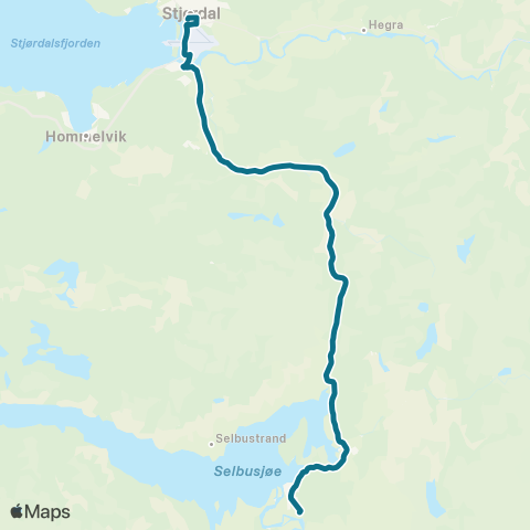 AtB Trondheim - Stjørdal - Selbu - (Tydal) map