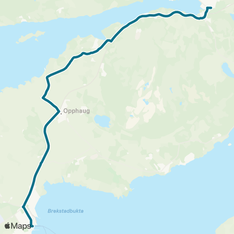 AtB (Krinsvatnet) - Botngård - Brekstad map