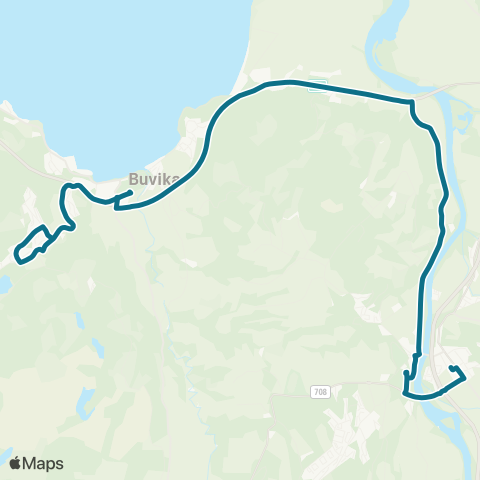 AtB Ilhaugen - Øysand - Gimse map