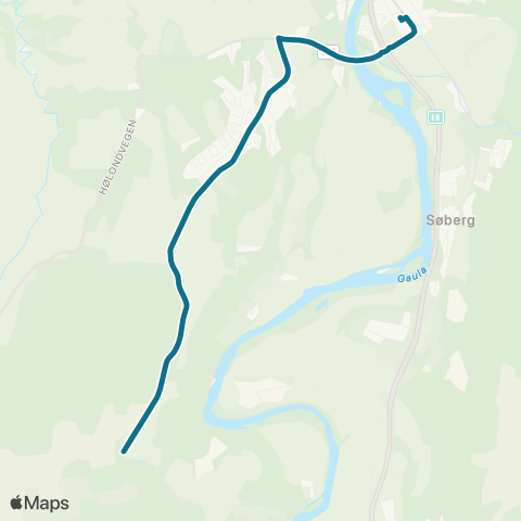 AtB Brekkåsen - Lete - Kregnes map