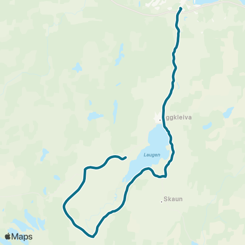 AtB Grønnesset - Venn - Børsa map