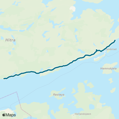 AtB Laksåvika - Strand Skole map
