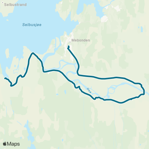 AtB Hårstadengene / Evjegjerdet - Selbu map
