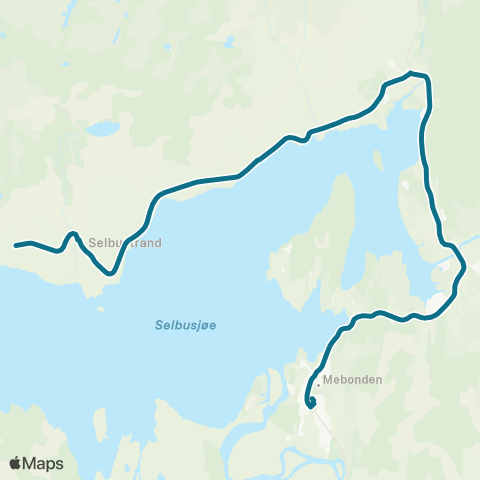 AtB Selbu - Selbustrand - Dambekken map