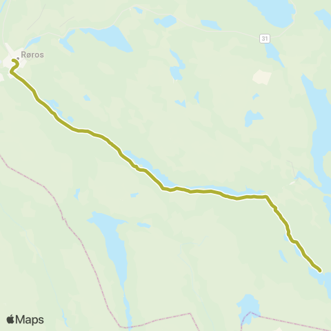 AtB Røros - Synnervika map