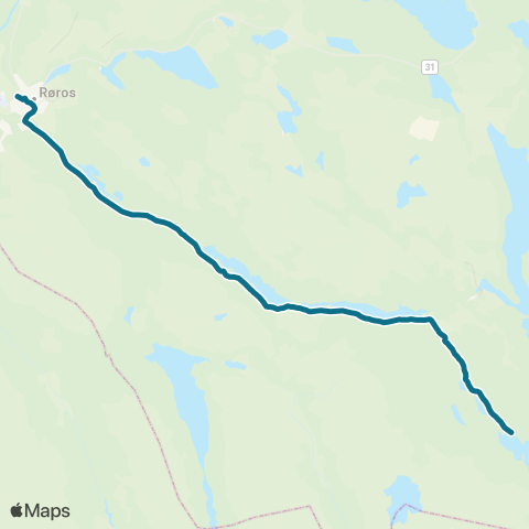 AtB Røros - Synnervika map
