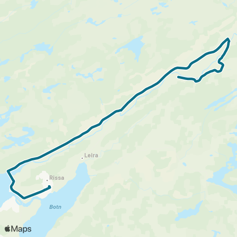 AtB Fossbrua - Åsly - Flyta / Skogen map