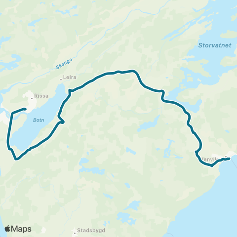 AtB Vanvikan - Rissa map