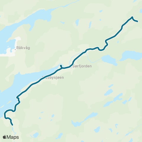 AtB Råkstad - Mælan - Frengsmyra map