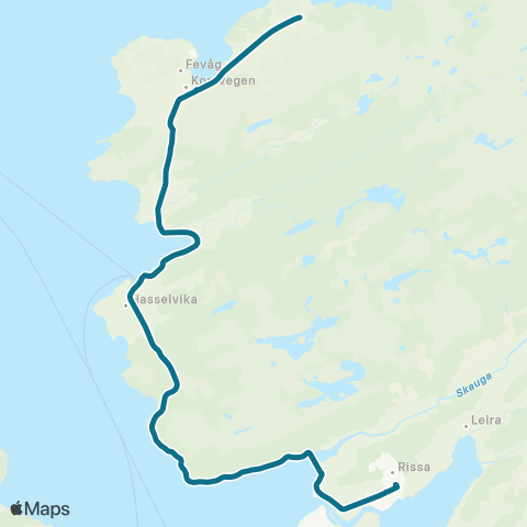 AtB Selnes / Årlot / Åsly Skole - Fevå map