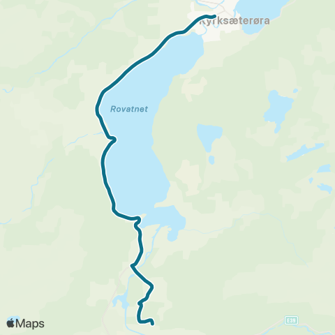 AtB Kyrksæterøra - Vinjeøra - Engdal map