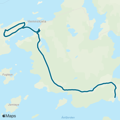 AtB Vågan / Kongensvoll / Moltun - Kro map
