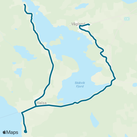 AtB Liabøen>Strand / Rognskog / Halsa Ferjekai map