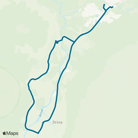 AtB (Oppdal) - Håmmårbekkrysset - Oppdal map