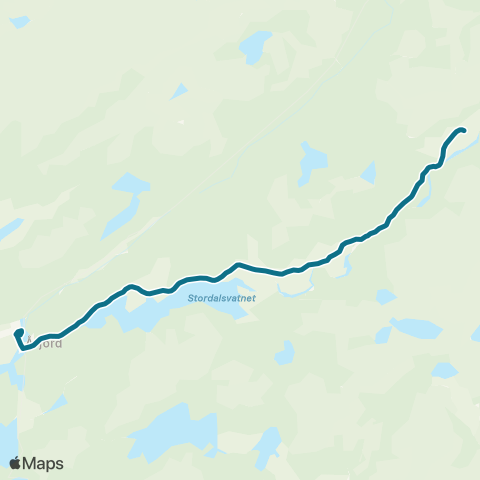AtB Stjern - Åfjord - Åset Skole map