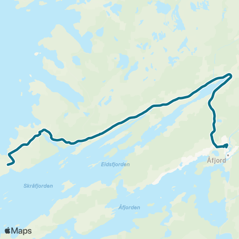 AtB Åfjord - Tårnes / Lauvøy map