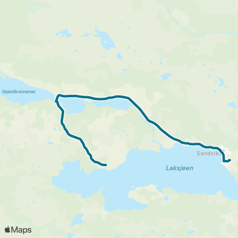 AtB Grong - Sørli map