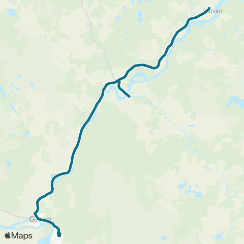 AtB Grong - Harran - Namsskogan map