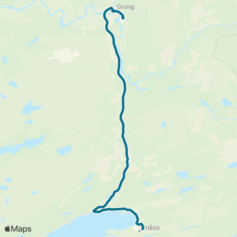 AtB Snåsa - Grong map