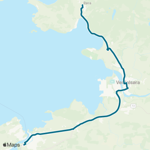 AtB Levanger - Steinkjer map