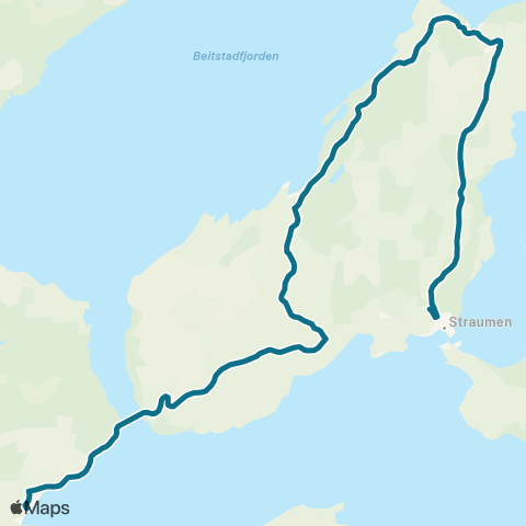 AtB Mosvik - Inderøy / Steinkjer map