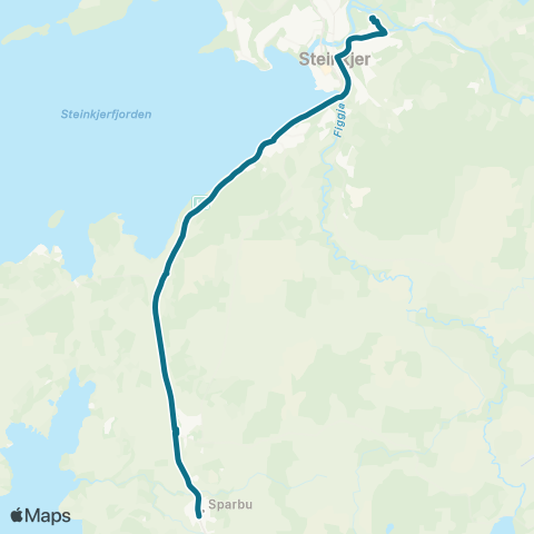 AtB Steinkjer - Sparbu map