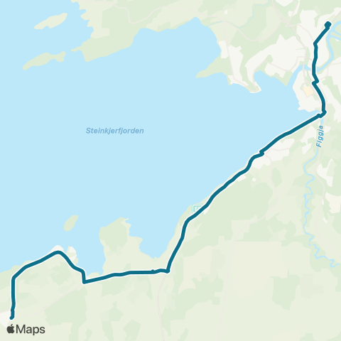 AtB Steinkjer - Gangstad map
