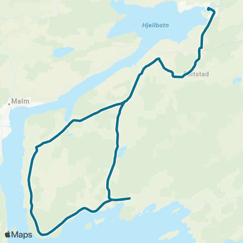 AtB Beistad - Bartnes map