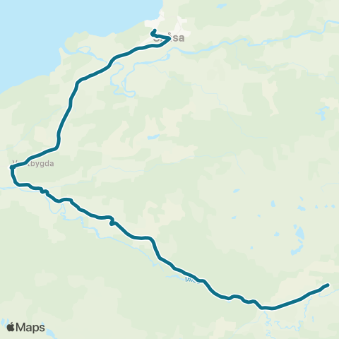 AtB Imsdalen - Snåsa map