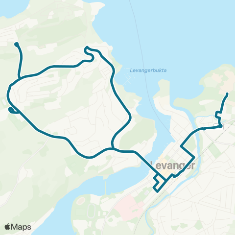 AtB Levanger - Nesset - Gjemble map