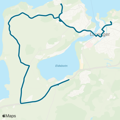 AtB Nossum - Håa - Nesheim - Gjemb map