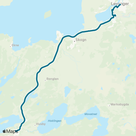 AtB Åsen - Levanger map