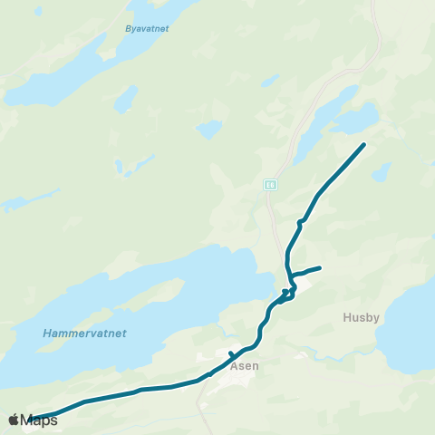 AtB Åsen - Norbygda map