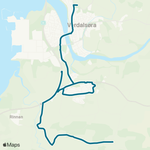 AtB Ravlo - Verdalsøra Barne Skole map