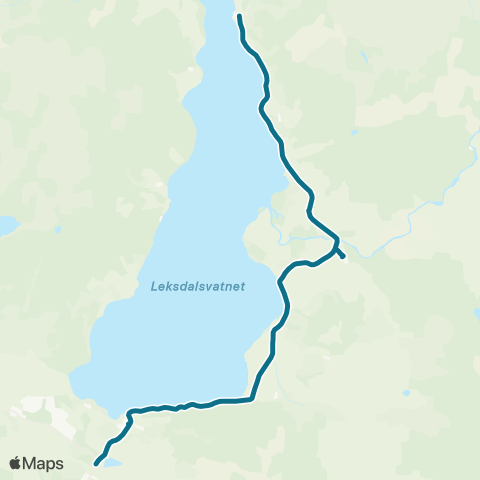 AtB Leksdal - Verdalsøra Skole map