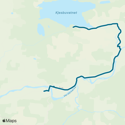 AtB Vuku Skole - Sør Vera map