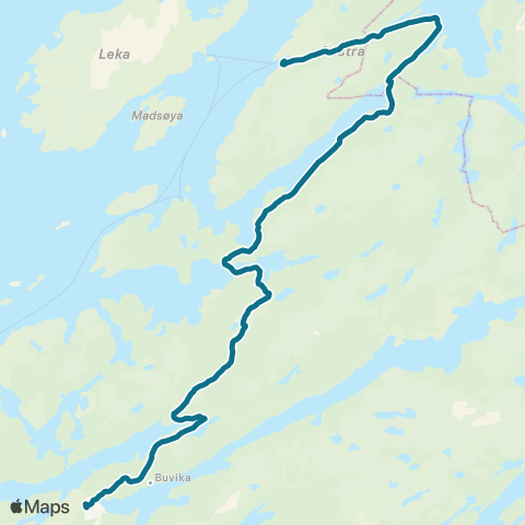 AtB Kolvereid - Gutvik map