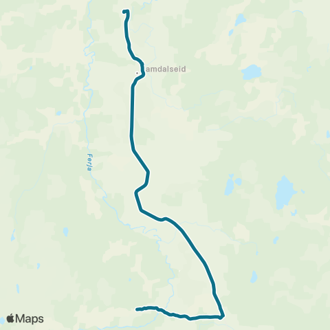 AtB Korsen - Morkmo - Bjørgan map