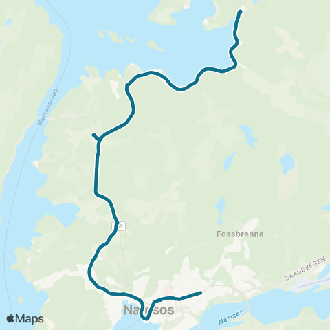 AtB Sørenget - Hals - Kattmarka - map