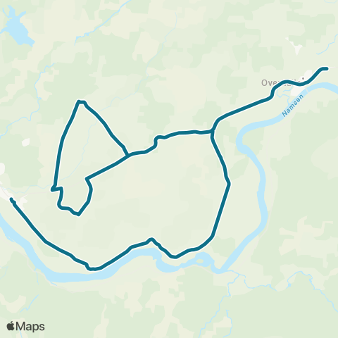 AtB Solstad - Obus - Hunn Skole map