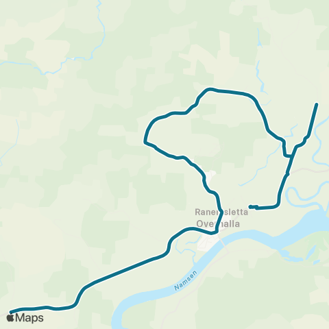 AtB Solem - Klabbdal - Obus map