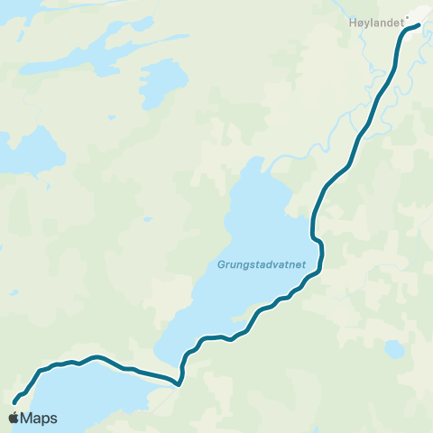 AtB Mevassvik - Høylandet map