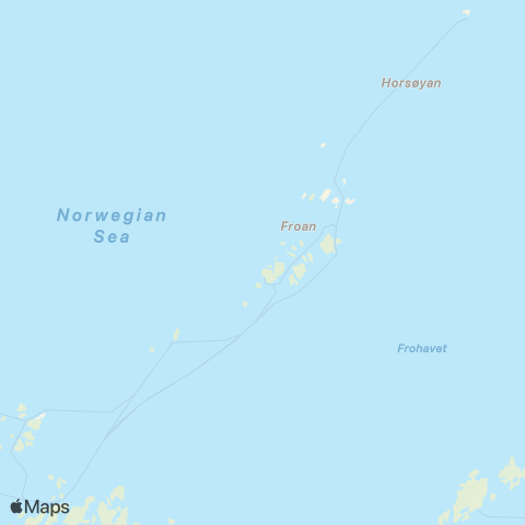 AtB Dyrøy - Øyrekken map
