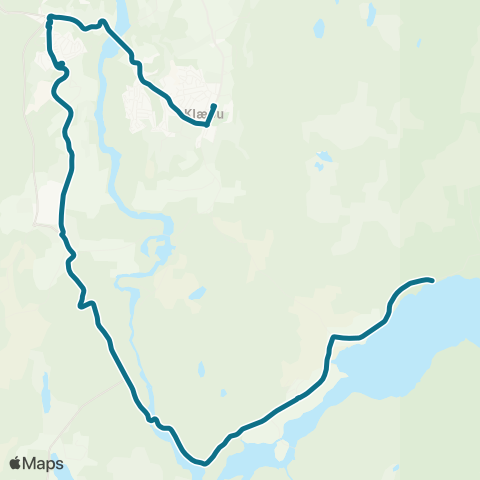 AtB Klæbu - Bjørkli / Tangen map
