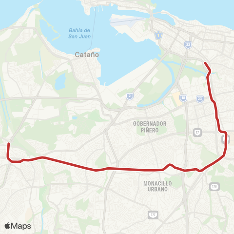 Autoridad de Transporte Integrado Bayamón-Sagrado Corazón map