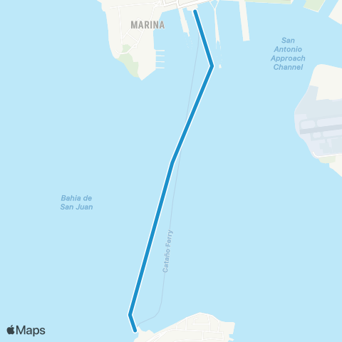 Autoridad de Transporte Integrado Cataño-Viejo San Juan map